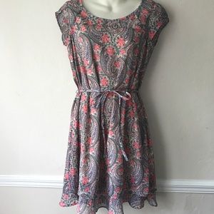 🌸Gorgeous Monsoon Floral Rose Paisley Midi Dress